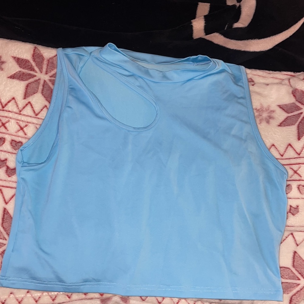 Brand:BlushMark.  Size:XL.    Color:Light Blue/Light Khaki - Picture 5 of 8